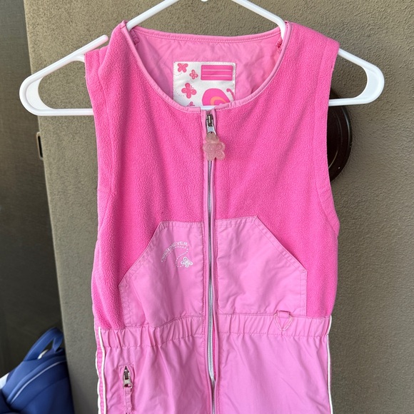 Obermeyer Pink Preschool Snow Bib - Picture 5 of 5